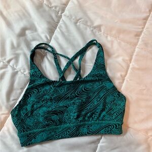 Lululemon Green Sports Bra with Crisscross Straps